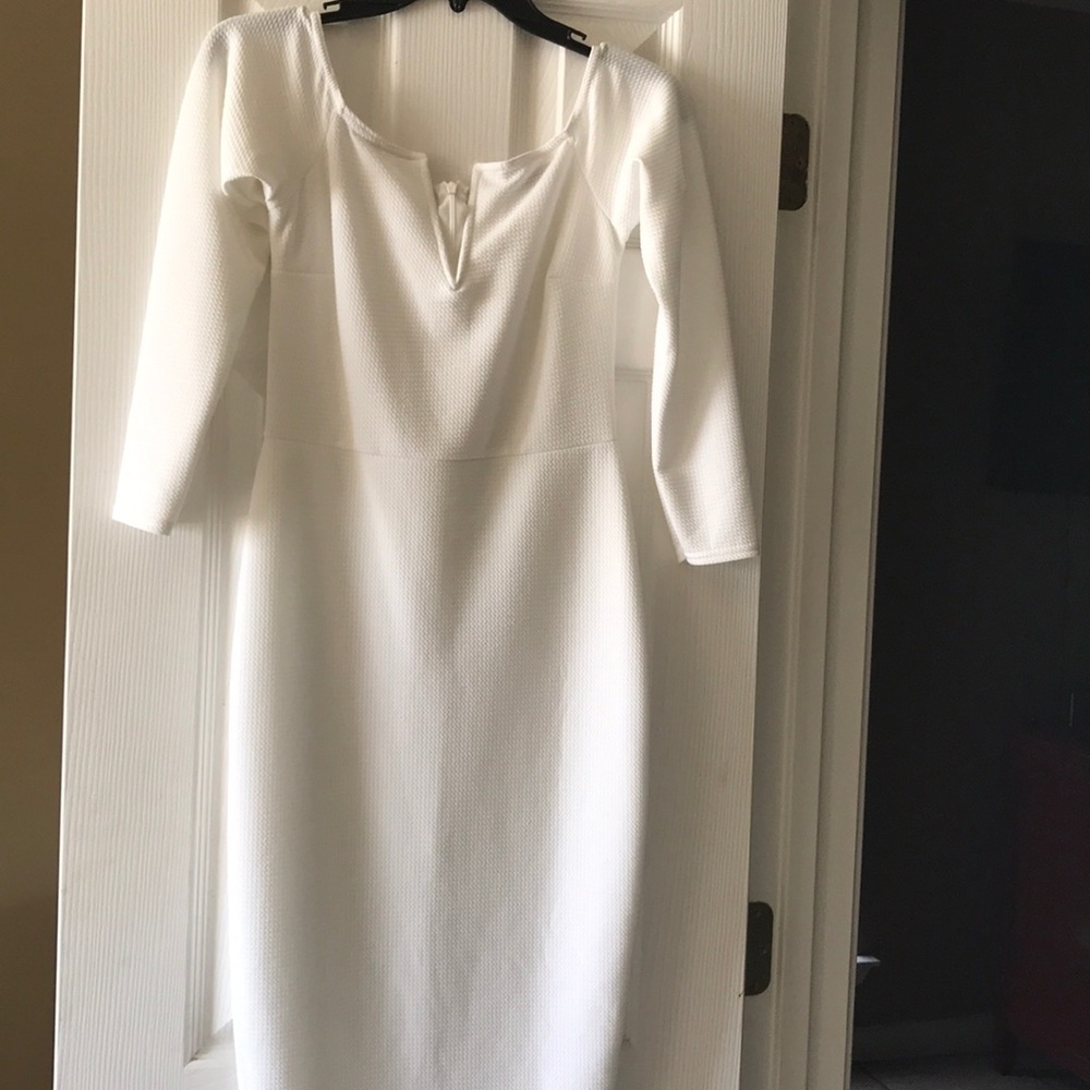 White casual dress